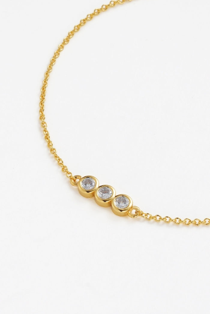 Zafino Amy Gold Crystal Trilogy Bracelet | Women's Jewellery | Gretel Lane