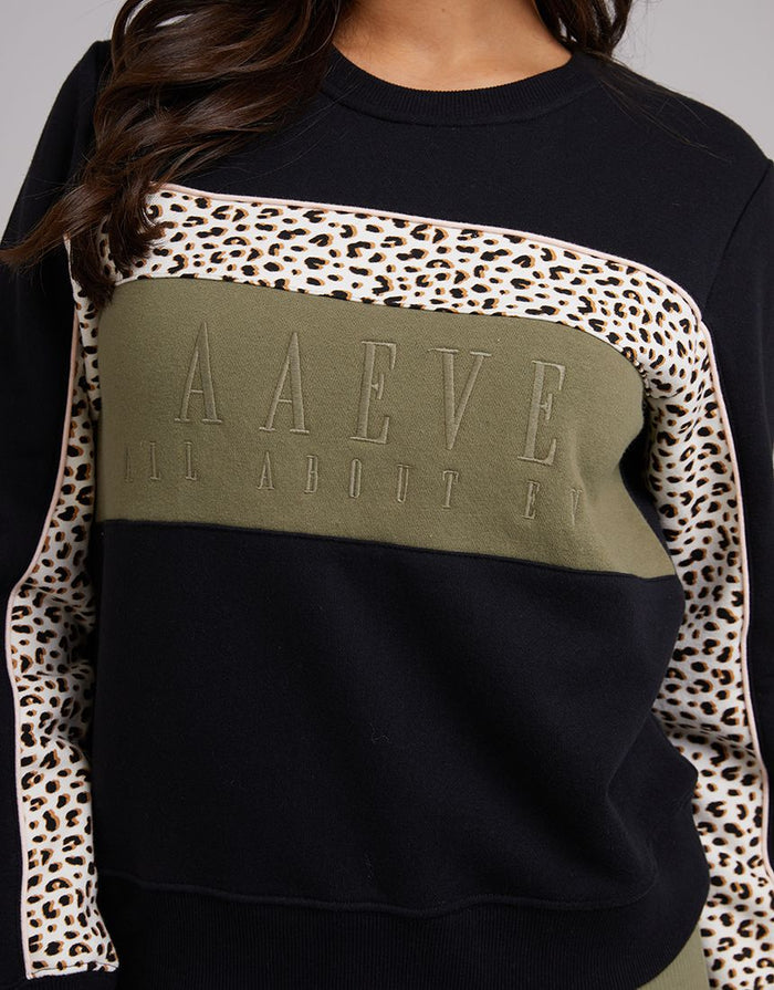 women's sweatshirt in classic black All About Eve