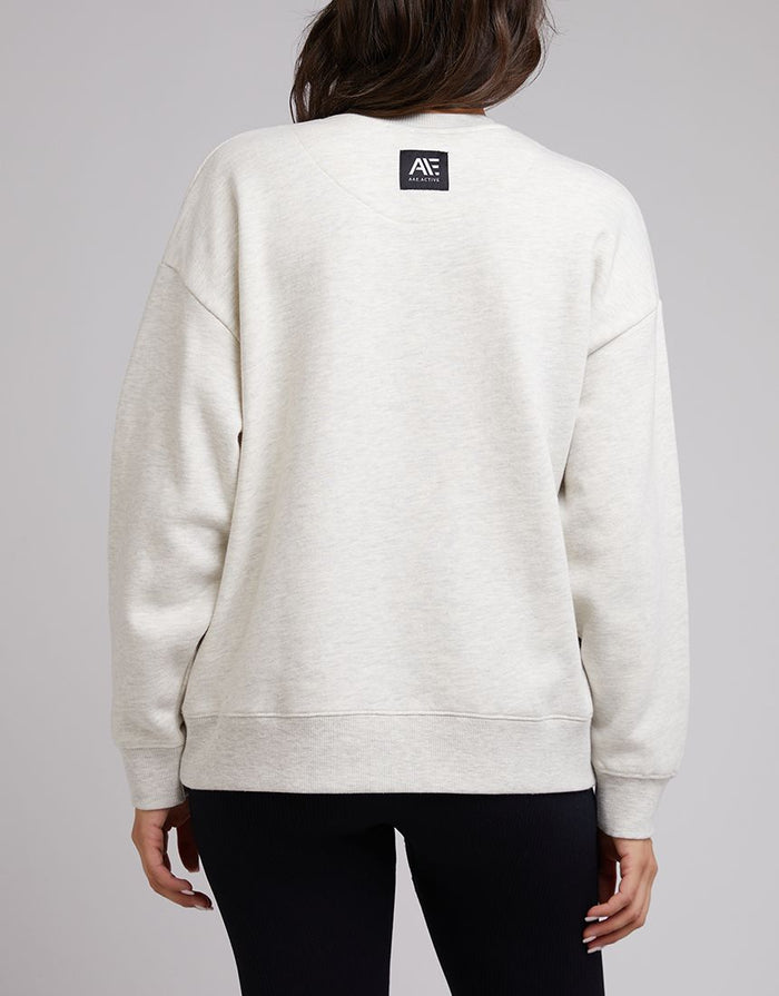 Anderson Patched Crew Jumper Oatmeal | All About Eve