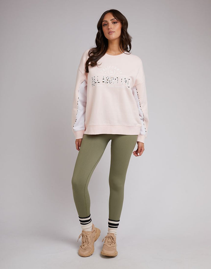 Women's Pink Crew Neck Sweatshirt | All About Eve