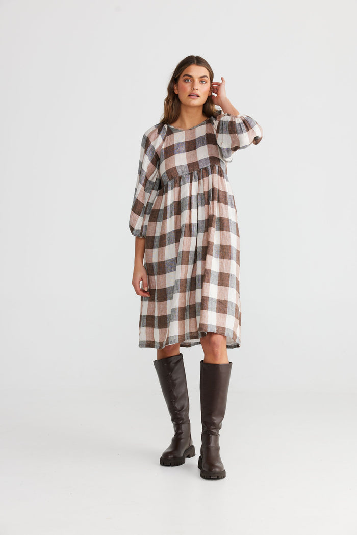 Angel Wings Dress (Luciana Check)