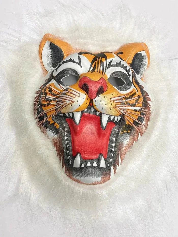 Animal Tiger Face Wear Mask - thefancydress.co.uk