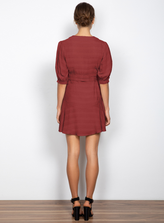 women’s mini dress rust | Wish