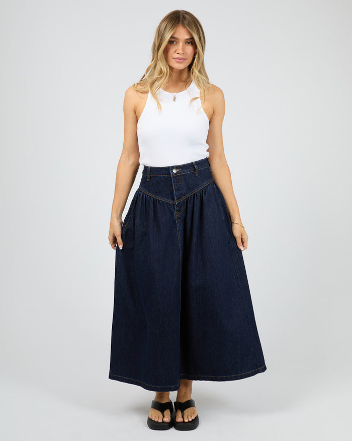 All About Eve Arlo Maxi Denim Skirt in Indigo Blue | Women's Clothing | Gretel Lane