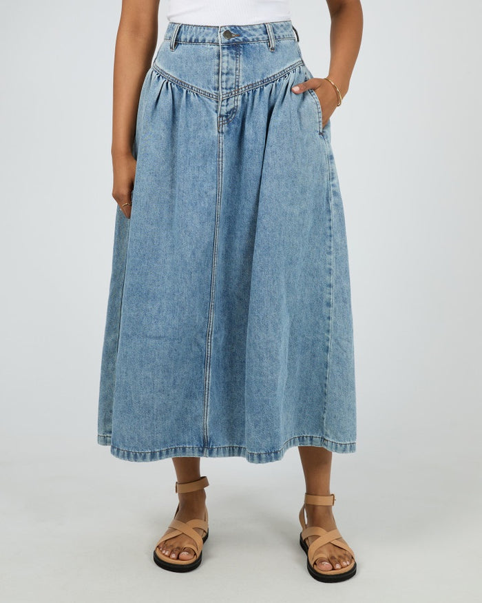 Arlo Maxi Skirt (Light Blue) | All About Eve