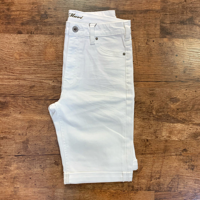 Asher Cuffed Shorts (White Denim)