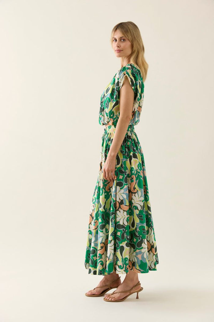 Aurora Maxi Skirt (Paisley)