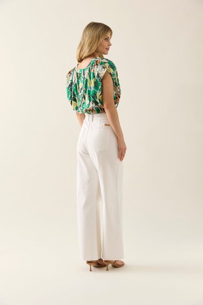 Aurora Reversible Crop Top (Paisley)