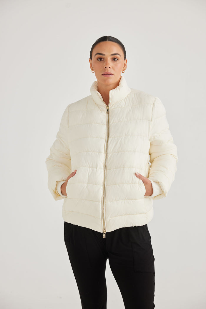 Avalanche Puffer Jacket - White | Brave + True