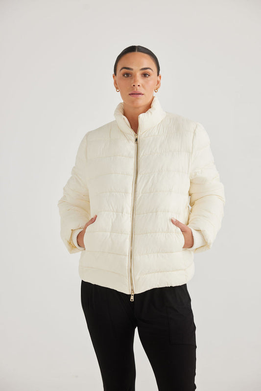 Avalanche Puffer Jacket - White | Brave + True