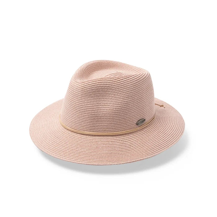 Before Dark Avoca Flexibraid Fedora Old Rose | Women's Hats | Gretel Lane