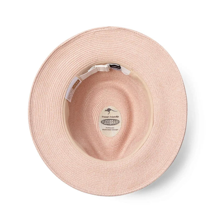 Before Dark Avoca Flexibraid Fedora Old Rose | Women's Hats | Gretel Lane