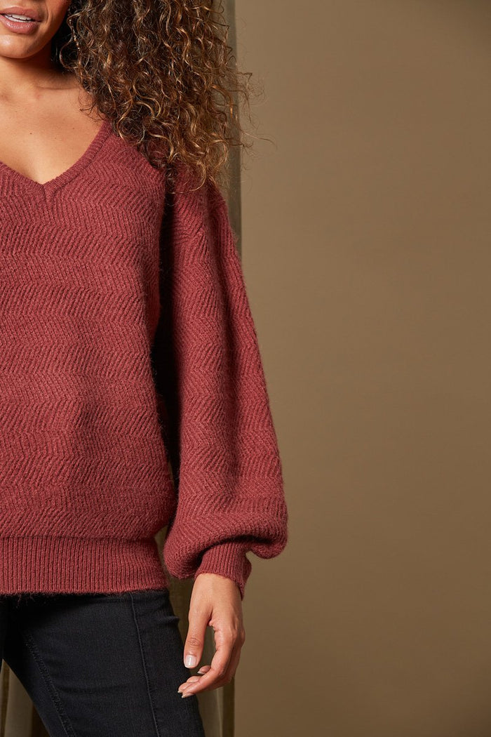 Women's Oversized Clay Knit Sweater | Isle of Mine