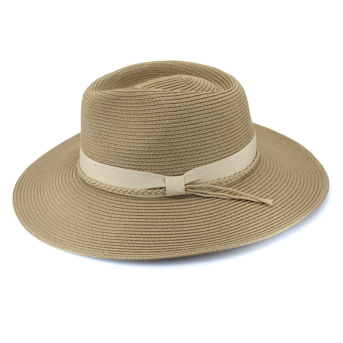 Tina M Bahama Wide Brim Fedora Latte | Women's Hats | Gretel Lane