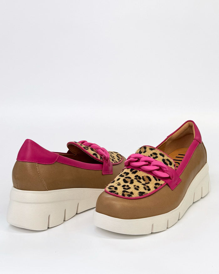 Marco Santini Barcelona Flatform Leather Loafer Caramel Goat | Women's Shoes | Gretel Lane