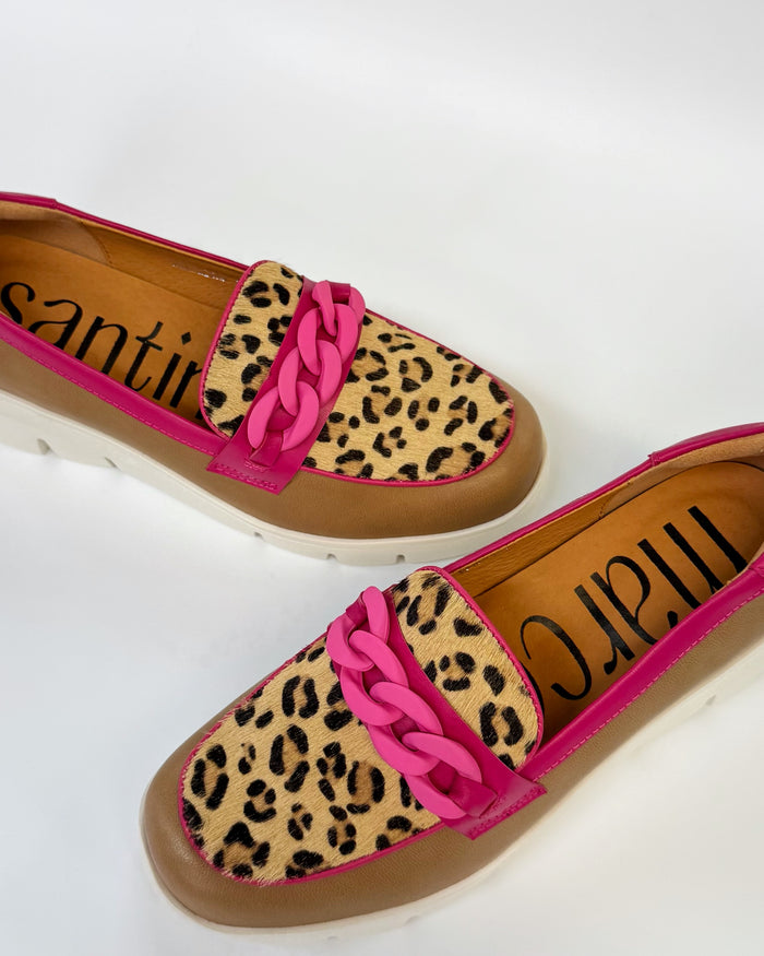 Marco Santini Barcelona Flatform Leather Loafer Caramel Goat | Women's Shoes | Gretel Lane