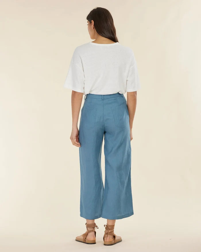 Barossa Linen Pant (Pacific)