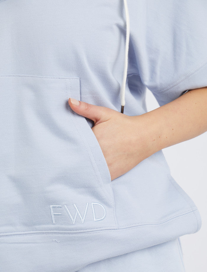Women's light blue pullover hoodie | Foxwood