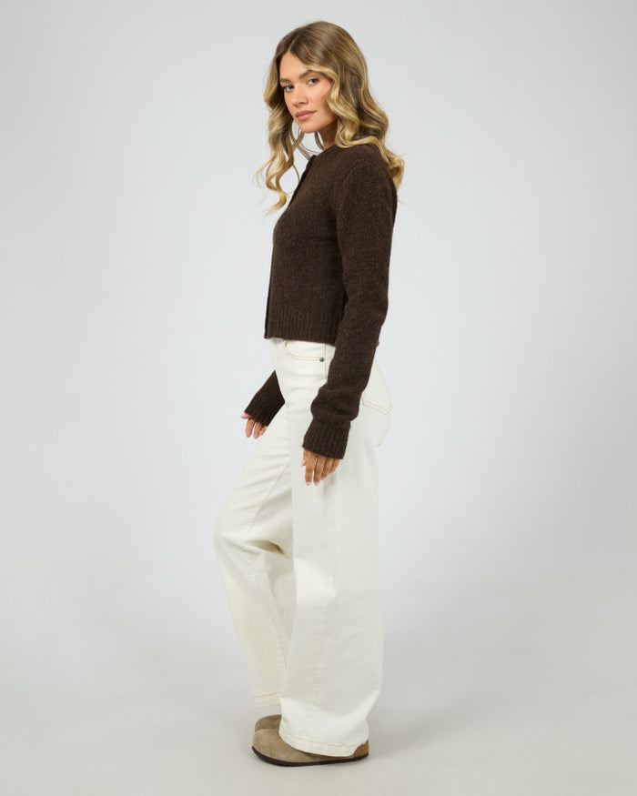 All About Eve women's  Brown Knit Bayside Cardigan | Gretel Lane