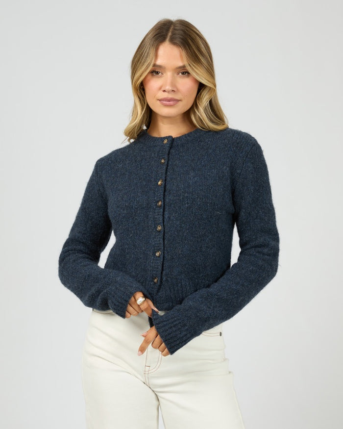 All About Eve Women's Navy Knit Bayside Cardigan | Gretel Lane