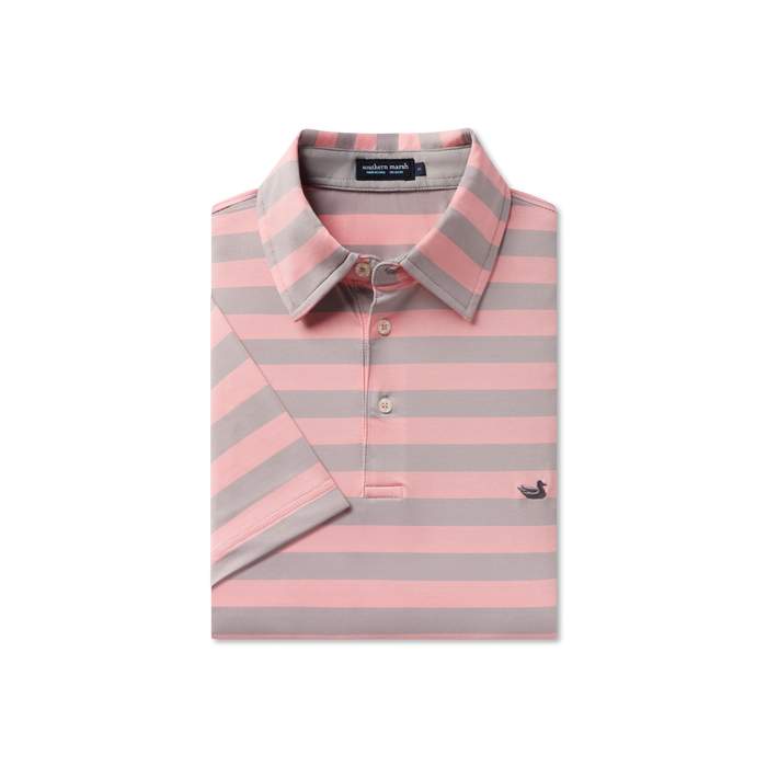 Gray and Peach Stripe