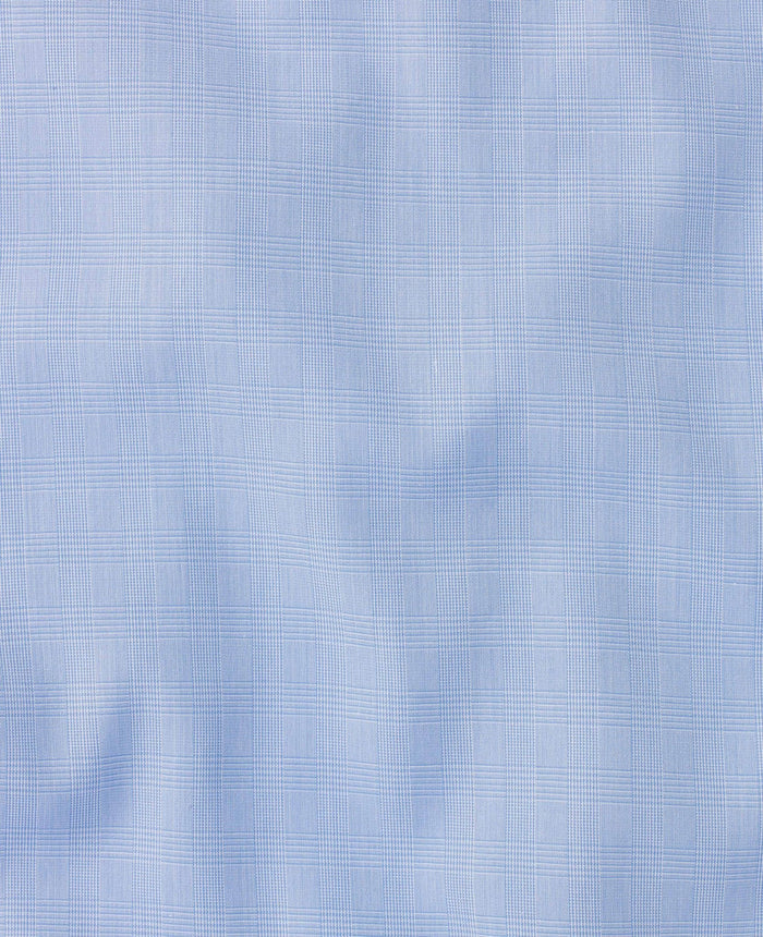 bernard blue prince of wales made to measure shirt fabric detail