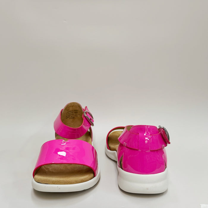 Beverly (Hot Pink Patent-White)