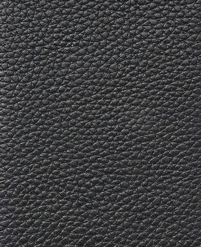 Black Leather Magnetic RFID Slim Wallet