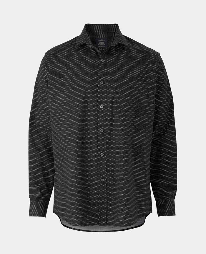 Black Pinspot Printed Shirt