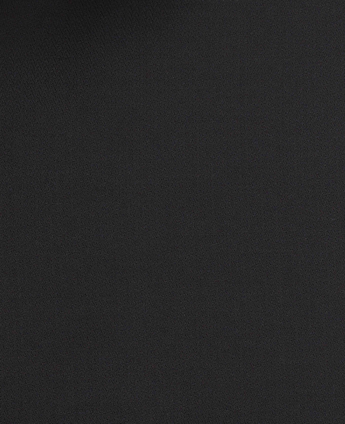 Men's Black Stretch Cotton Herringbone Classic Fit Formal Shirt With Single Cuffs fabric detail