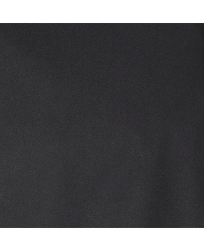 Black Twill Slim Fit Shirt in Shorter Length - Fabric Detail - 1398BLK
