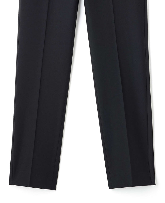 Black Wool Blend Tailored Dinner Suit Trousers