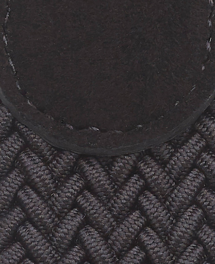 Men's Black Woven Belt fabric detail