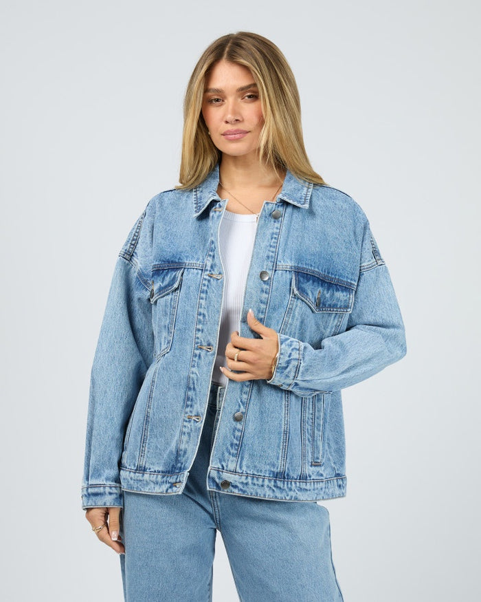 All About Eve Blair Denim Jacket in Light Blue Wash | Women's Jackets | Gretel Lane