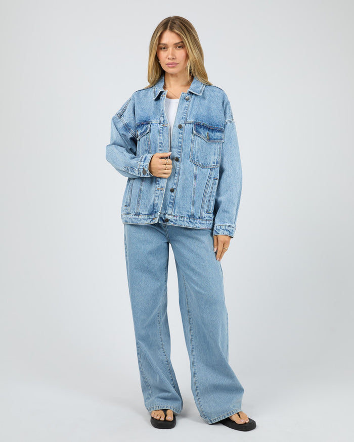 All About Eve Blair Denim Jacket in Light Blue Wash | Women's Jackets | Gretel Lane