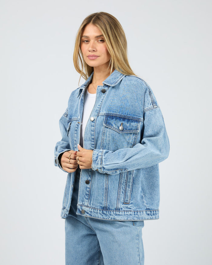 All About Eve Blair Denim Jacket in Light Blue Wash | Women's Jackets | Gretel Lane