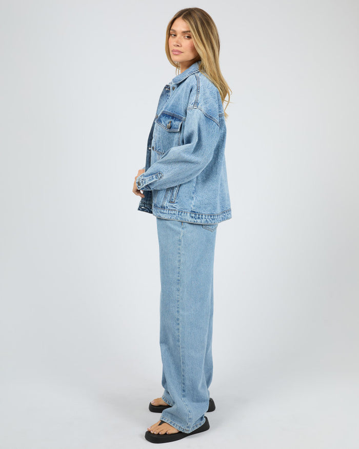 All About Eve Blair Denim Jacket in Light Blue Wash | Women's Jackets | Gretel Lane