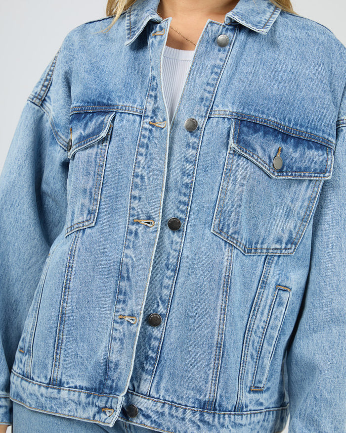 All About Eve Blair Denim Jacket in Light Blue Wash | Women's Jackets | Gretel Lane