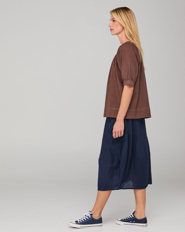 Boom Shankar Women's Brown Cotton Bliss Top | Gretel Lane