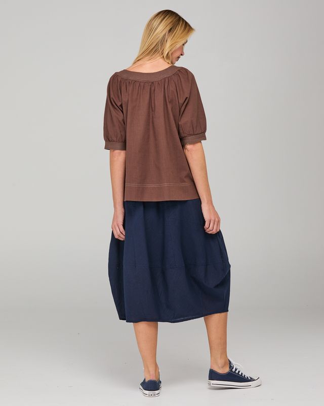 Boom Shankar Women's Brown Cotton Bliss Top | Gretel Lane