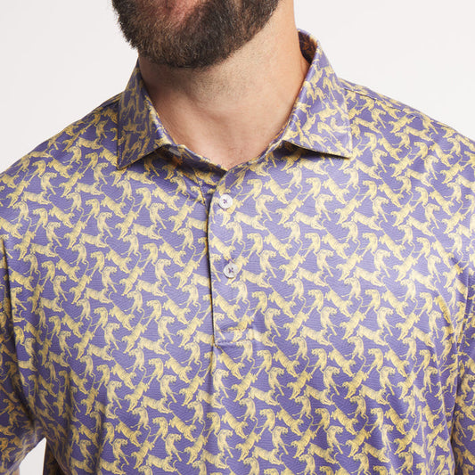 Purple With Yellow Tigers | ON MODEL | DETAIL