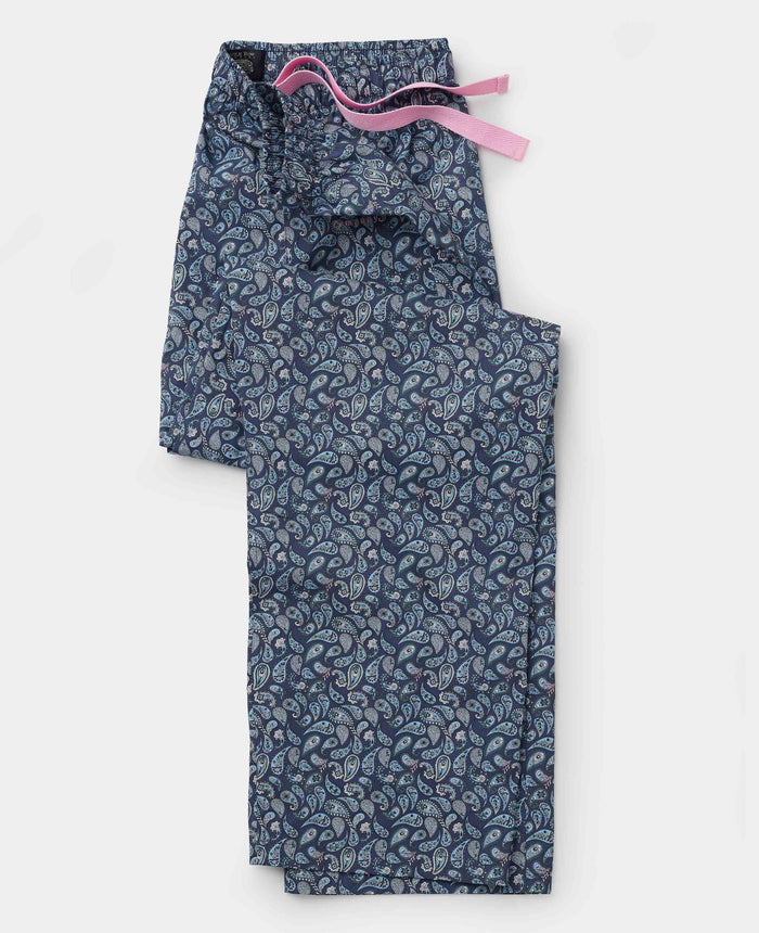 Men's Blue Cotton Paisley Lounge Pants mannequin