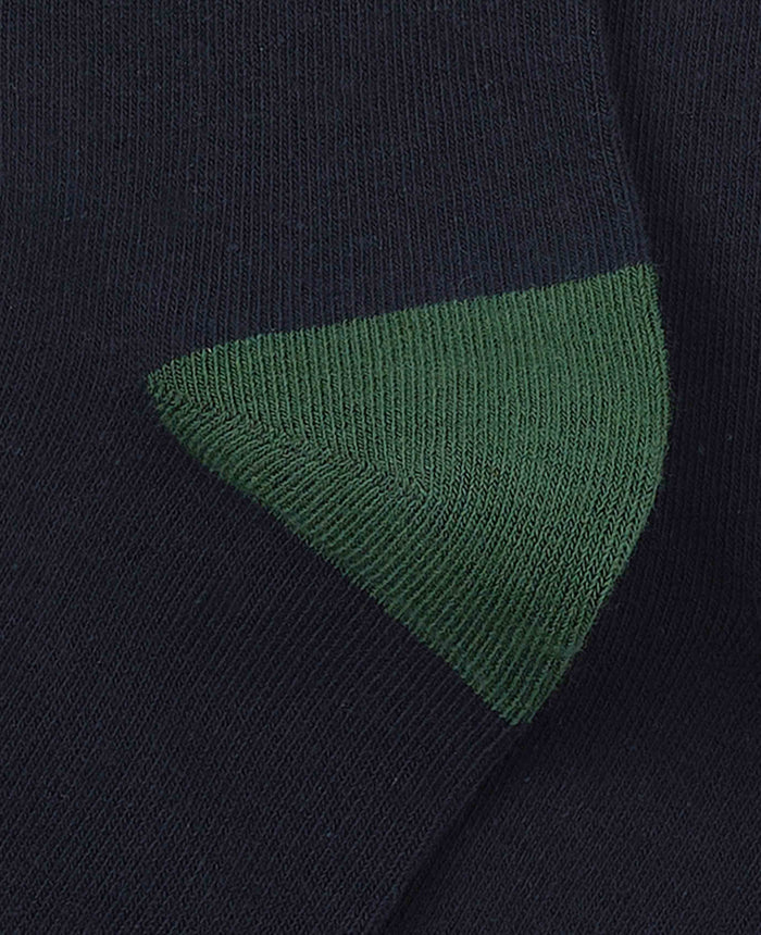 Men's Blue Cotton Rich Socks Three Pack heel detail
