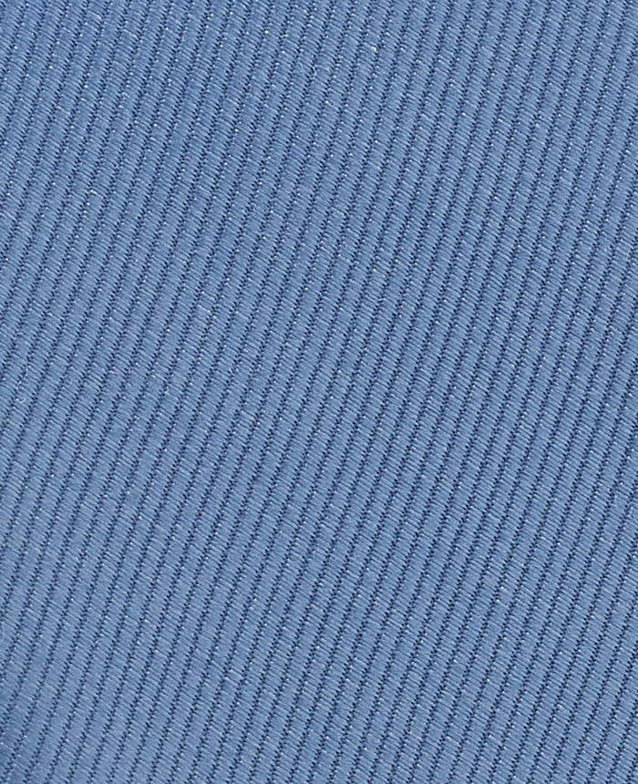 Men's Blue Fine Twill Pure Silk Tie fabric detail
