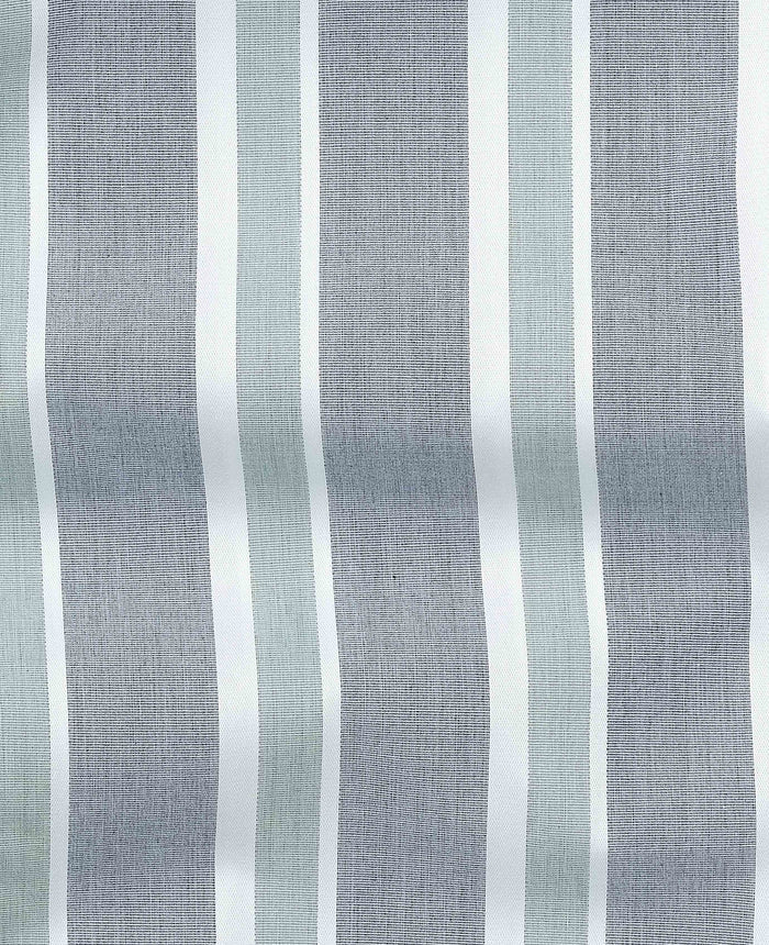 Men's Green Cotton Striped Lounge Shorts fabric detail