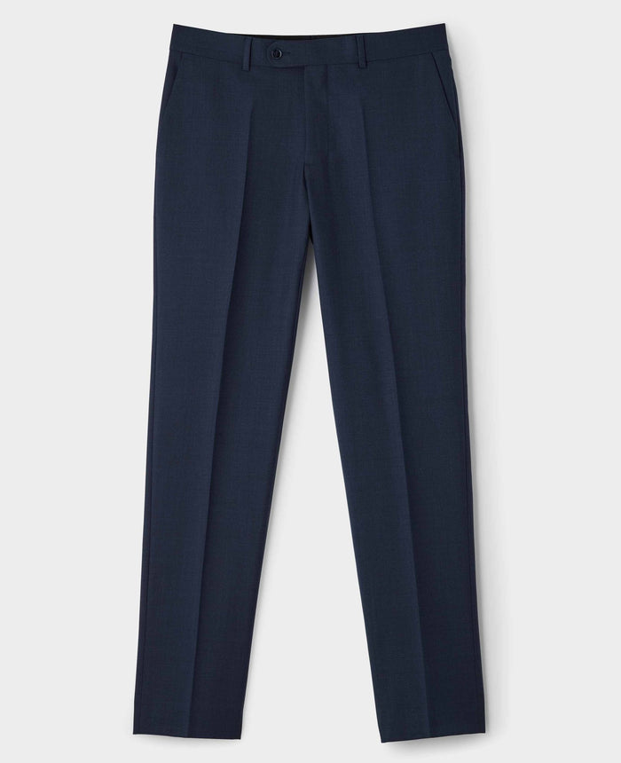 Bright Navy Wool Blend Tailored Suit Trousers