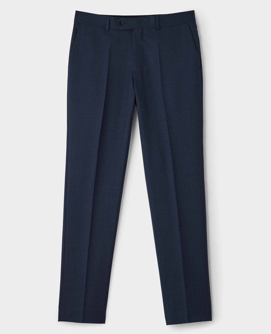 Bright Navy Wool Blend Tailored Suit Trousers