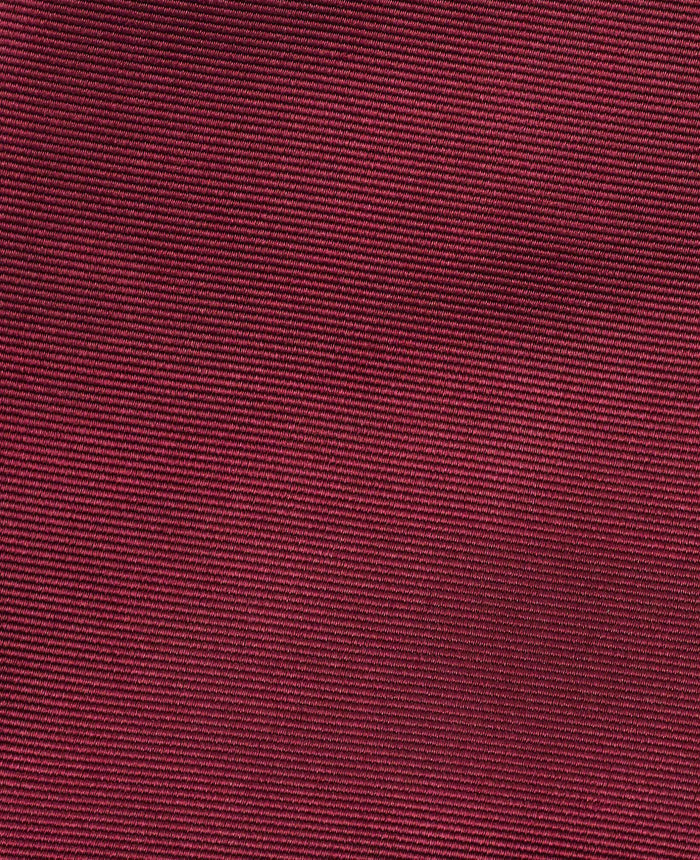Men's Burgundy Twill Silk Pocket Square fabric detail