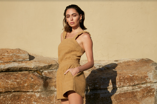 Cabana Cami (Golden) sleeveless women's top | Wish