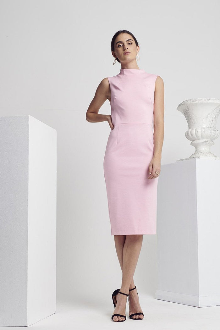 Calibre Midi Dress in soft pink | Shilla